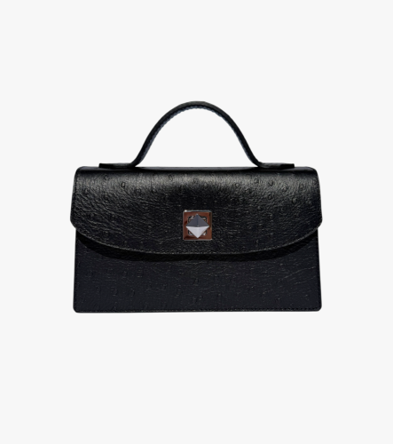 Elizabeth 2 - Barva: černá se pštrosí ražbou