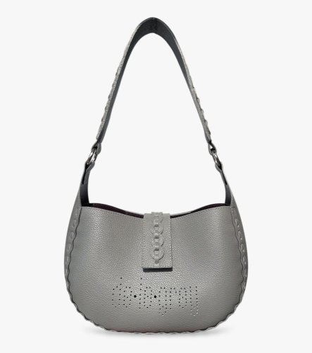 Umbra perforation Hobo bag - Barva: šedá zrnitá