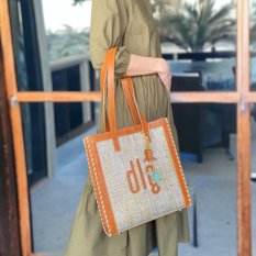 Tote Large DLG silver/gold