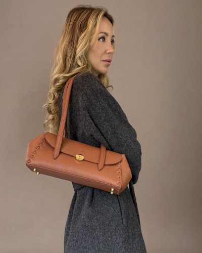 Baguette bag - Barva: koňaková zrnitá