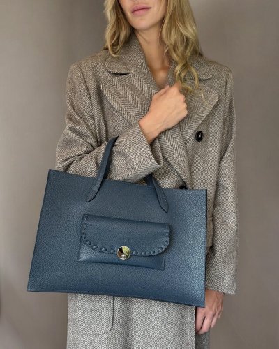 Madison Tote - Barva: petrolejová zrnitá