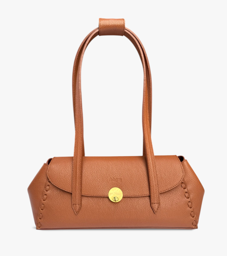 Baguette bag - Barva: vínová s fialovým podtónem - zrnitá