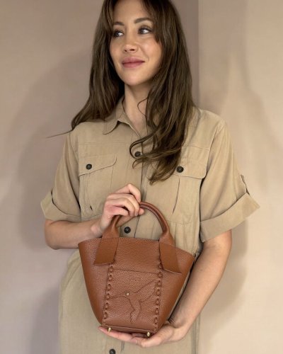 Tote Bella s kolibříkem - Barva: koňaková zrnitá