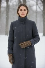 Kožené rukavice  / kohoutí stopa OKR