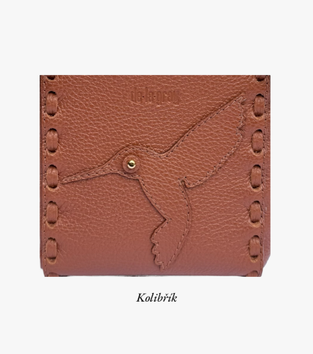 Tote Bella s kolibříkem - Barva: koňaková zrnitá