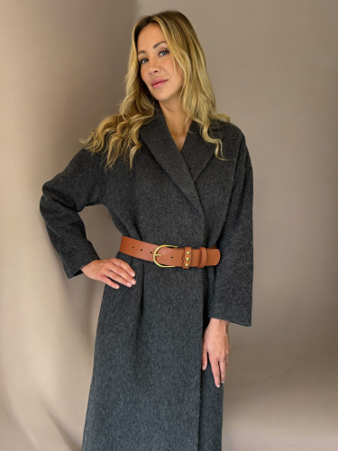 Avenue - široký opasek - Barva: červená - zrnitá