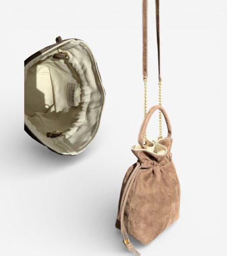 Arca Chocolate Velvet- Pouch bag