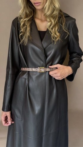 Scarlet opasek s hadím motivem - Barva: červená hadí