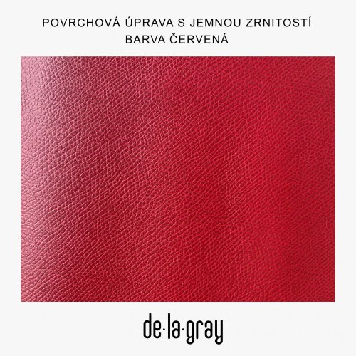 Emily - Barva: červená s povrchovou upravou jemnou zrnitosti