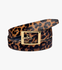 Luxusní opasek se srstí - leopard