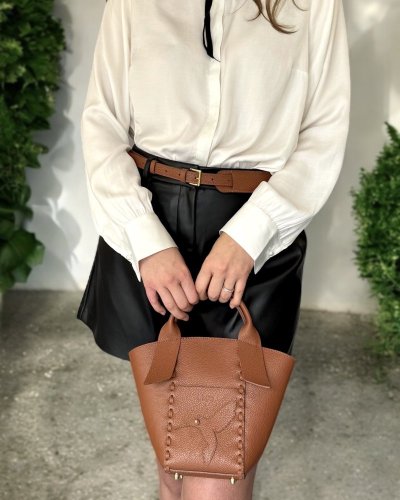 Tote Bella s kolibříkem - Barva: koňaková zrnitá