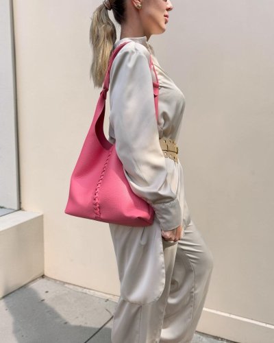 Hobo bag Flamingo Pink