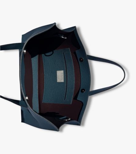 Madison Tote - Barva: petrolejová zrnitá