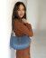 Umbra perforation Hobo bag - Barva: modrá zrnitá