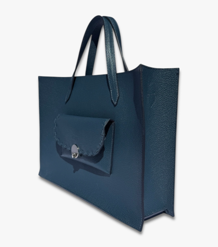 Madison Tote - Barva: petrolejová zrnitá