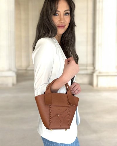 Tote Bella s kolibříkem - Barva: koňaková zrnitá