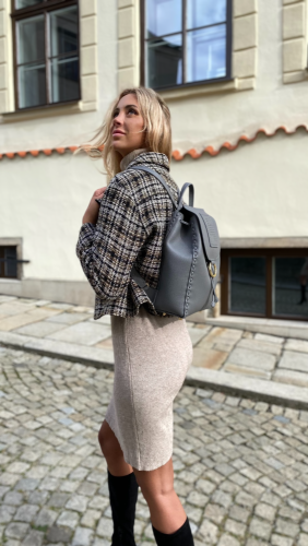 BATOH - Perforation luxurious dlg - Barva: Lanýž zrnitá
