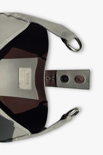 Umbra perforation Hobo bag - Barva: šedá zrnitá